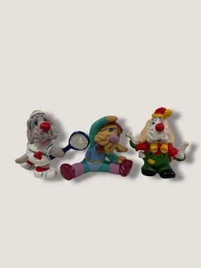 Set of 3 Wrinkles Dog Figurines PVC